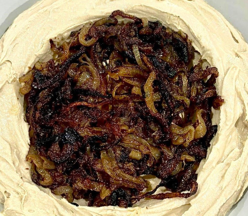 Chummus with Baharat Onions