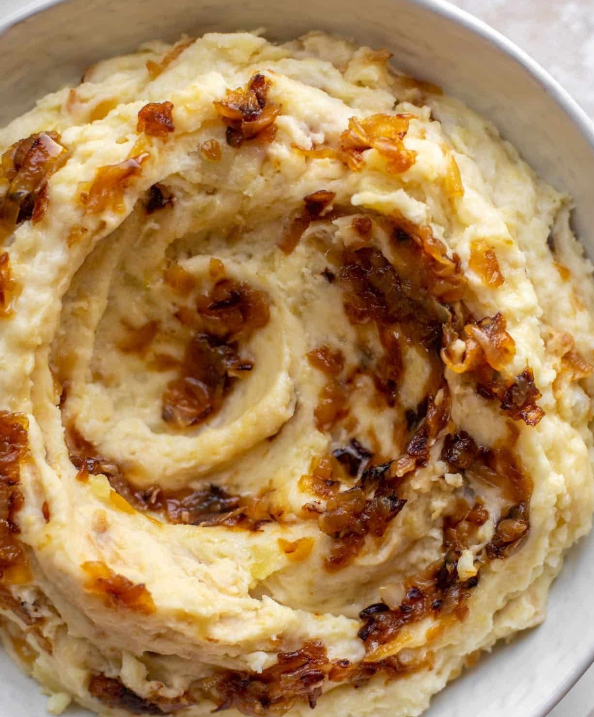 Mashed Potatoes with Fried Onions