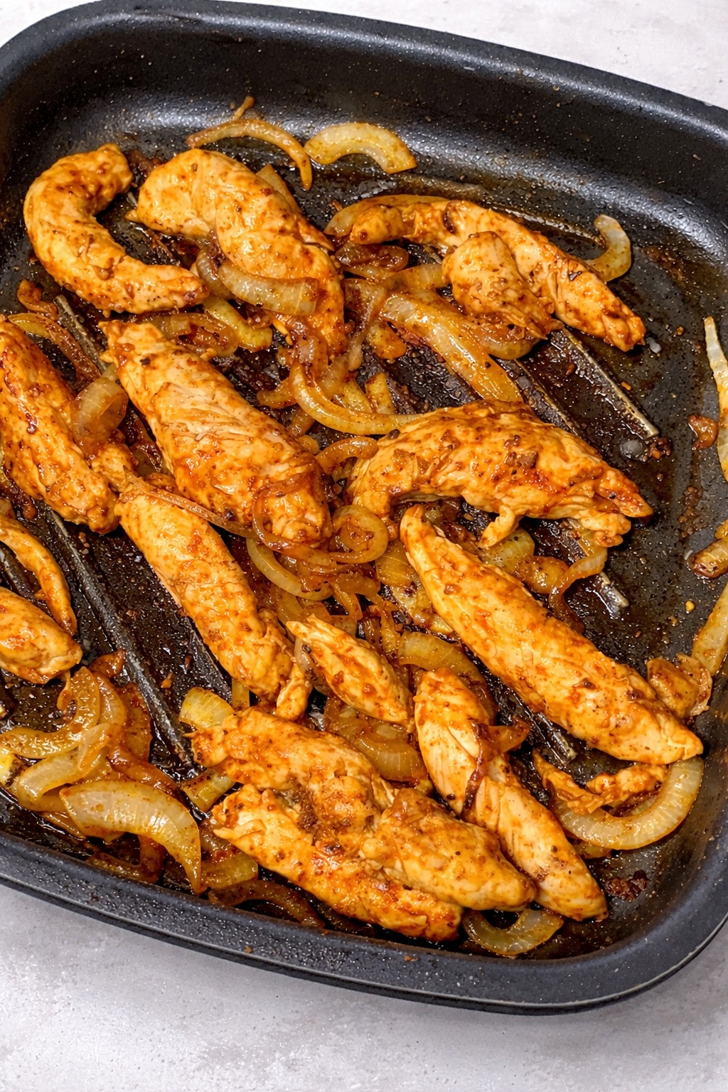 Extra thin chicken cutlets stir-fry