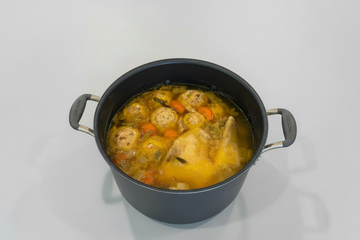 Matzah ball soup