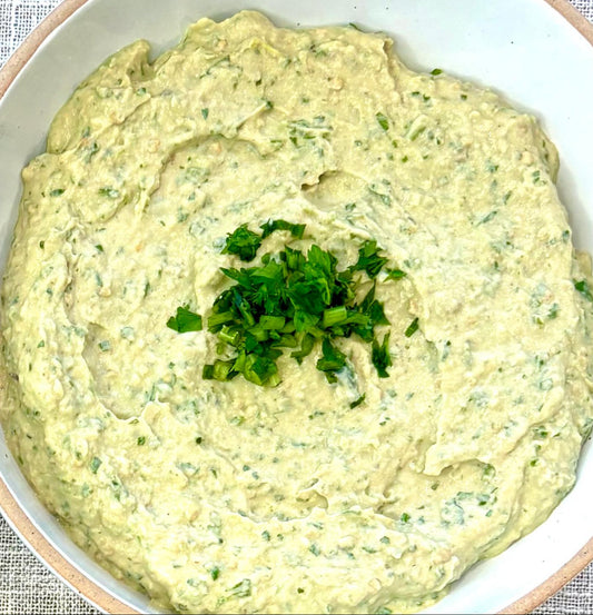 Baba Ghanoush with tahini