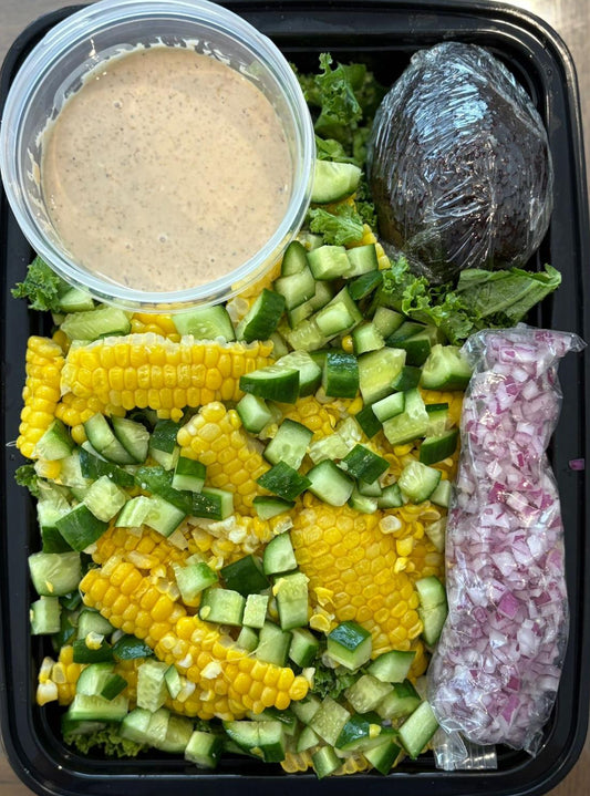 Kale, Corn, and Avocado